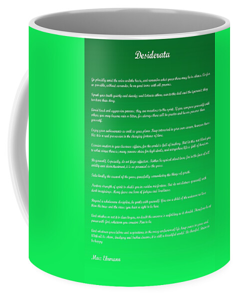 Desiderata Coffee Mug featuring the digital art Desiderata 19 by Steve Kearns