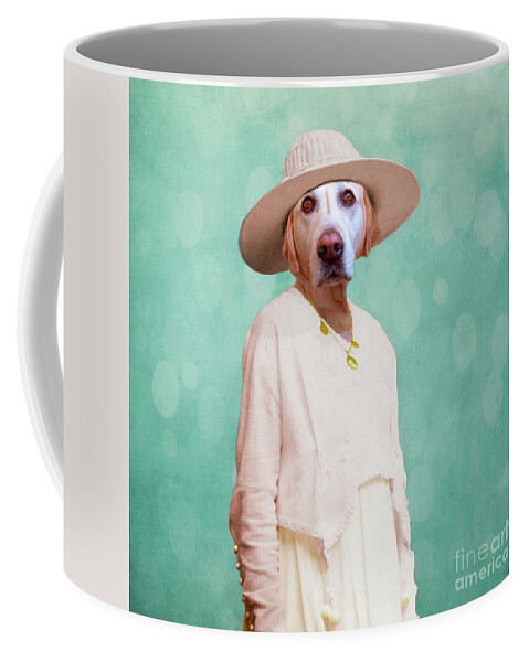 Dog Coffee Mug featuring the digital art Desperate Housewife by Martine Roch