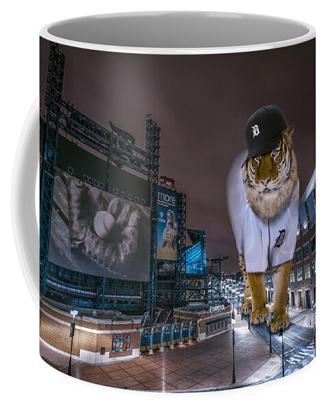Star Wars Coffee Mug featuring the photograph Detroit Tigers at Comerica Park by Nicholas Grunas