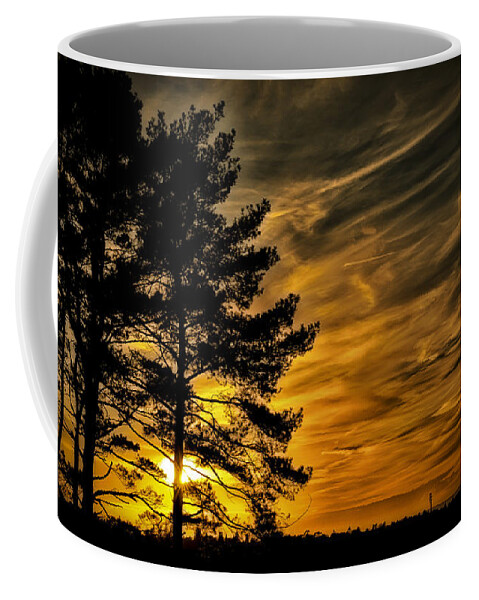 Sunset Coffee Mug featuring the photograph Devils Sunset by Chris Boulton