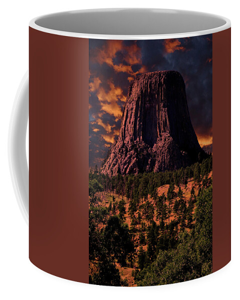 Devils Tower Coffee Mug featuring the photograph Devils Tower Sunrise by Scott Read
