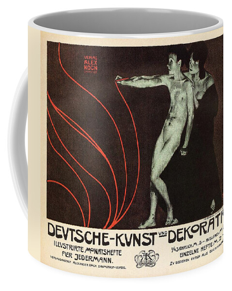 German Art Coffee Mug featuring the mixed media Deutsche-Kunst und Dekoration - German Art - Retro travel Poster - Vintage Poster by Studio Grafiikka