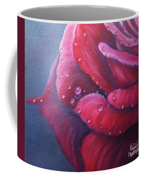 Dew Coffee Mug featuring the painting Dew by Vesna Martinjak
