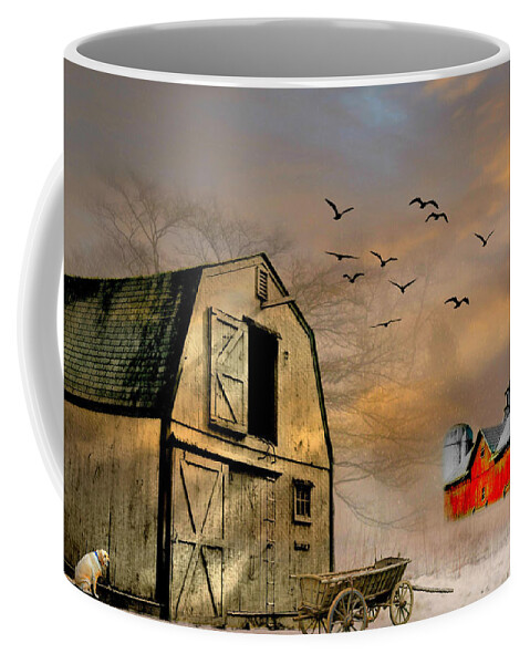 Back On The Farm Coffee Mug featuring the photograph Di Nuovo alla Fattoria by Diana Angstadt
