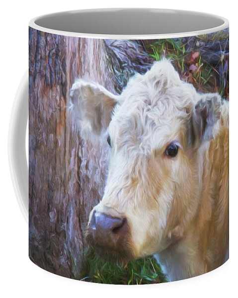 Cow Coffee Mug featuring the digital art Did Someone Say Milk? by Sharon Batdorf