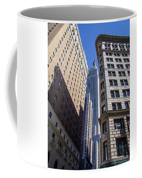 Buildings Coffee Mug featuring the photograph diEyeSpyArtNYC Midtown Stroll 8215 by DiDesigns Graphics