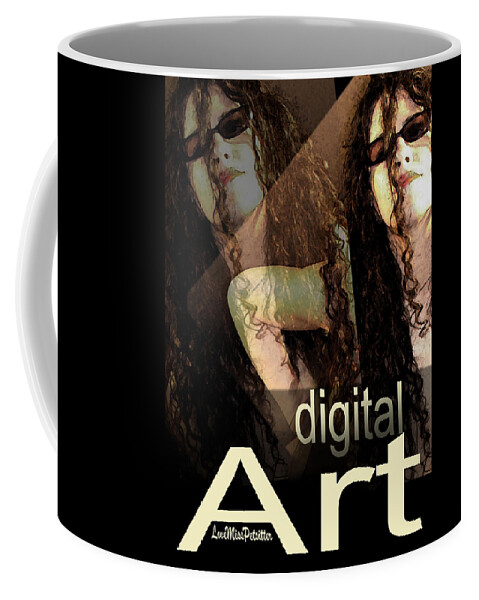 Art Coffee Mug featuring the digital art Digital Art Poster by Miss Pet Sitter