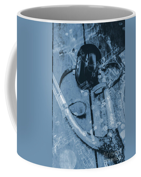 Cyber Crime Coffee Mug featuring the photograph Digital cyber attack by Jorgo Photography