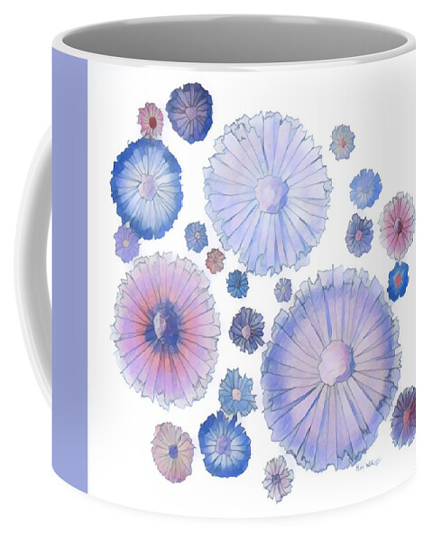 Flowers Coffee Mug featuring the digital art Digital flowers no. 2 by Megan Walsh