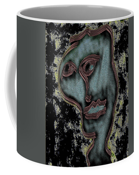 Apple Pencil Drawing Coffee Mug featuring the drawing Digital Painting 071 by Bill Owen