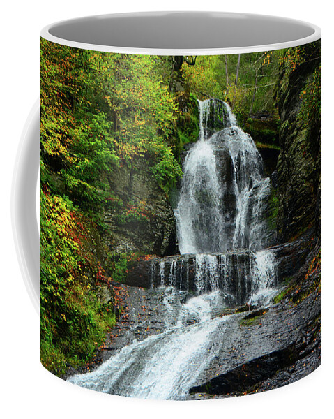 Dingman Falls Coffee Mug featuring the photograph Dingmans Falls Ranges by Raymond Salani III