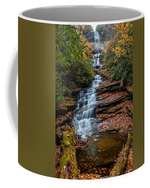 Dismal Falls Coffee Mug featuring the photograph Dismal Falls in Autumn by Chris Berrier