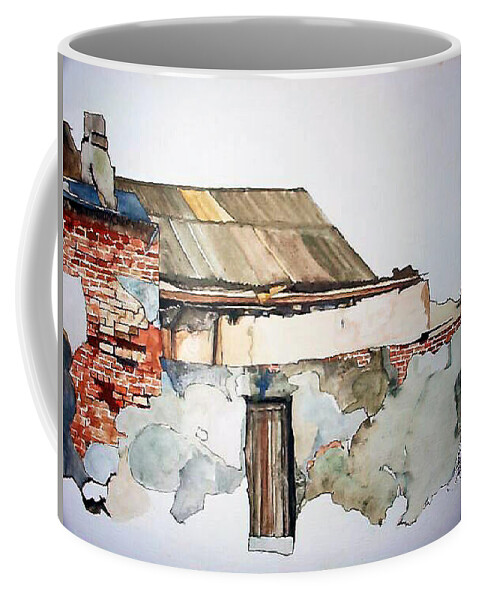 District 6 Coffee Mug featuring the painting District 6 No 4 by Tim Johnson
