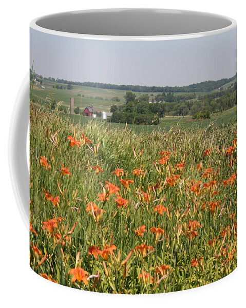 Ditch Lily View Coffee Mug featuring the photograph Ditch Lily View by Dylan Punke