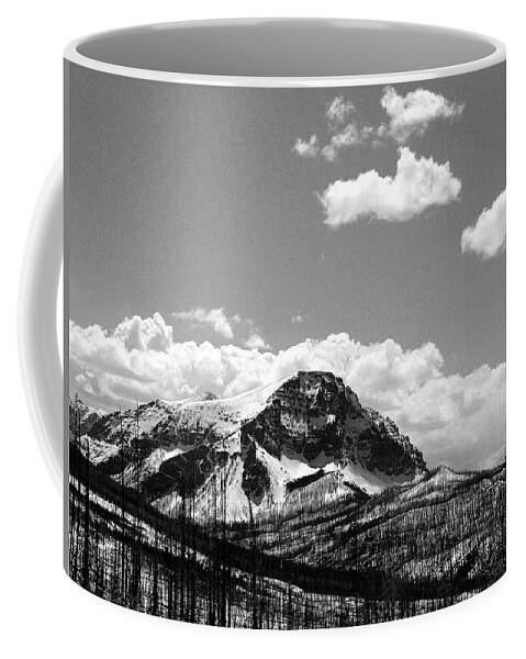 Divide Mountain Coffee Mug featuring the photograph Divide in Blackand White by Tracey Vivar