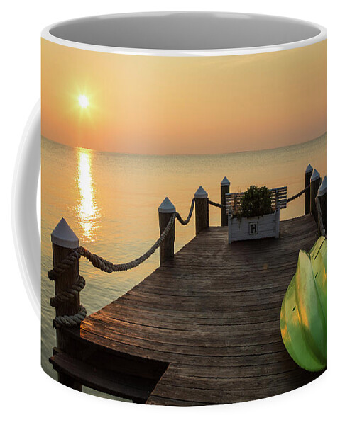 Chesapeake Coffee Mug featuring the photograph Dock of the Bay by Walt Baker