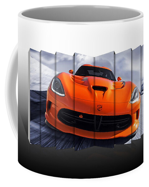 Dodge Viper Coffee Mug featuring the mixed media Dodge Viper by Marvin Blaine
