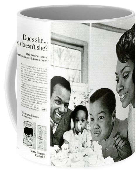 Black Americana Coffee Mug featuring the digital art Does She Or Doesn't She by Kim Kent