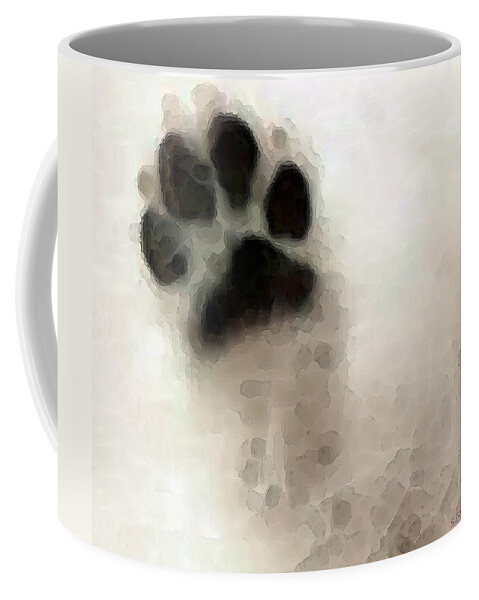 Dog Coffee Mug featuring the painting Dog Art - I Paw You by Sharon Cummings