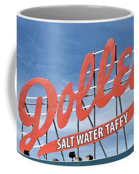 Dolles Salt Water Taffy Coffee Mug featuring the photograph Dolles Salt Water Taffy - Rehoboth Beach Delaware by Brendan Reals