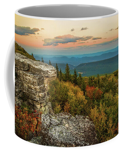 Dolly Sods Wilderness Coffee Mug featuring the photograph Dolly Sods Autumn Sundown by Jaki Miller