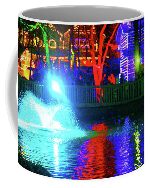 Holiday Lights Coffee Mug featuring the photograph Dollywood Lights by Rod Whyte