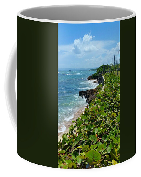 Sea Coffee Mug featuring the photograph Dominican Coast by Lucie Dumas