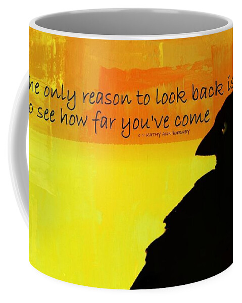 Card Coffee Mug featuring the photograph Don't Look Back by Kathy Barney