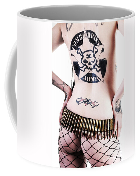 Panties Coffee Mug featuring the photograph Dont tread on me by Robert WK Clark
