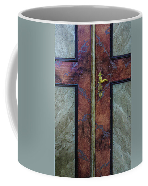 Church Door Coffee Mug featuring the photograph Door by Elmer Jensen