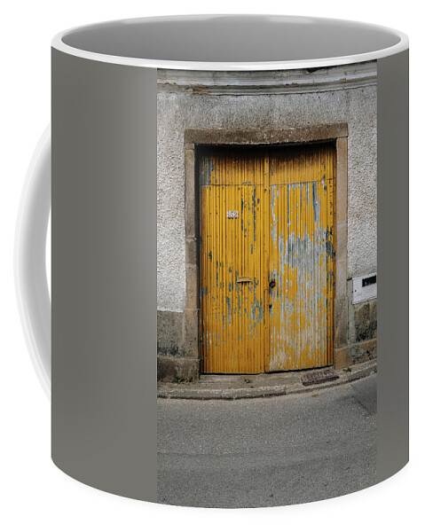 Antique Door Coffee Mug featuring the photograph Door No 152 by Marco Oliveira