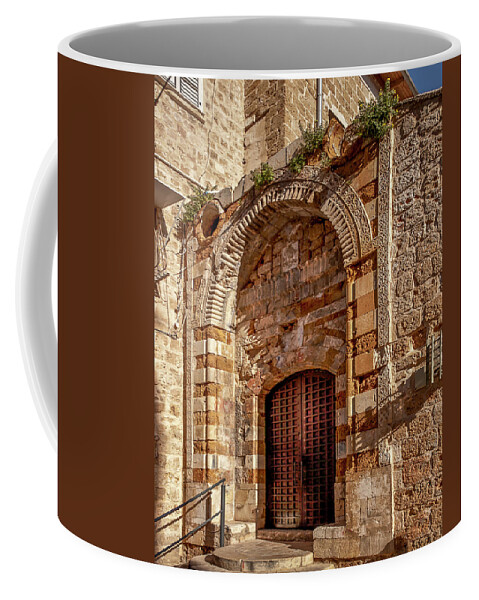 Akko Coffee Mug featuring the photograph Doorway In Akko by Endre Balogh