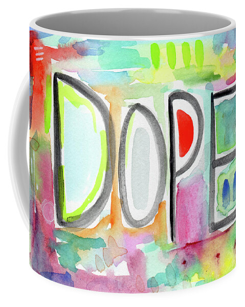 Dope Coffee Mug featuring the painting Dope- Art by Linda Woods by Linda Woods