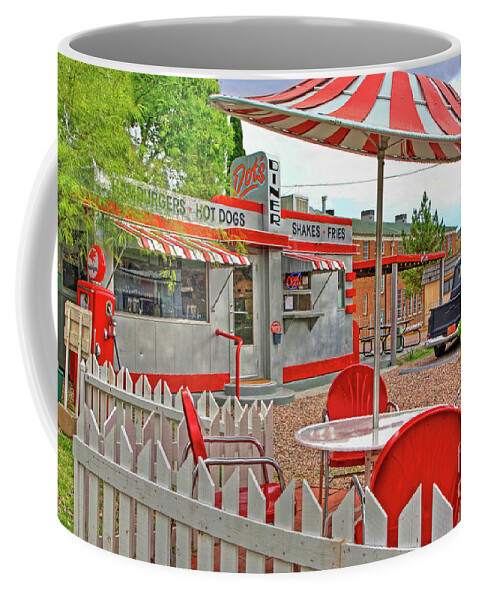 Dot's Diner Coffee Mug featuring the photograph Dot's Diner in Bisbee Arizona by Charlene Mitchell