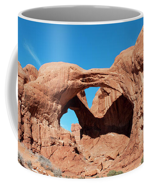 Arch Coffee Mug featuring the photograph Double Arch by Julia McHugh