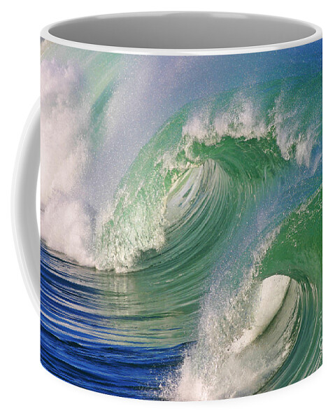 Ocean Coffee Mug featuring the photograph Double Barrel by Paul Topp
