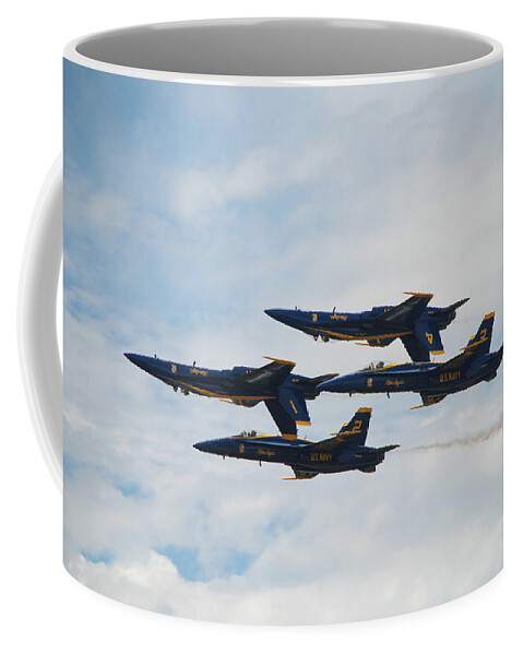 Blue Angels Coffee Mug featuring the photograph Double Farvel by Amanda Jones