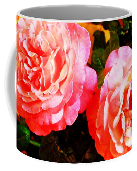 Flowers Coffee Mug featuring the photograph Double Pink by Dietmar Scherf