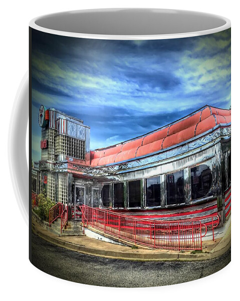 Diner Coffee Mug featuring the photograph Double T Diner by Chris Montcalmo
