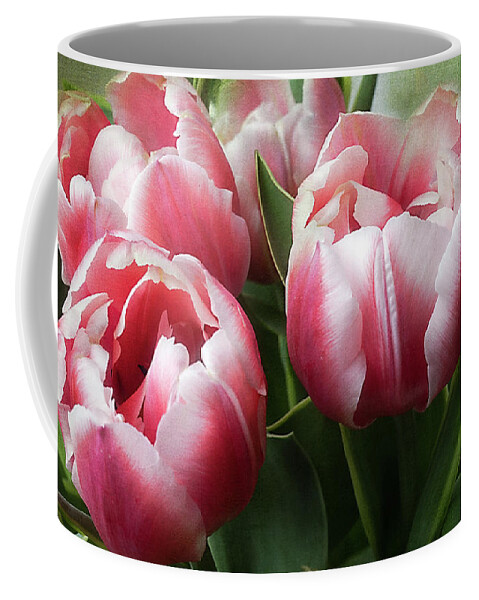 Flower Coffee Mug featuring the photograph Double Tulips by Ann Jacobson