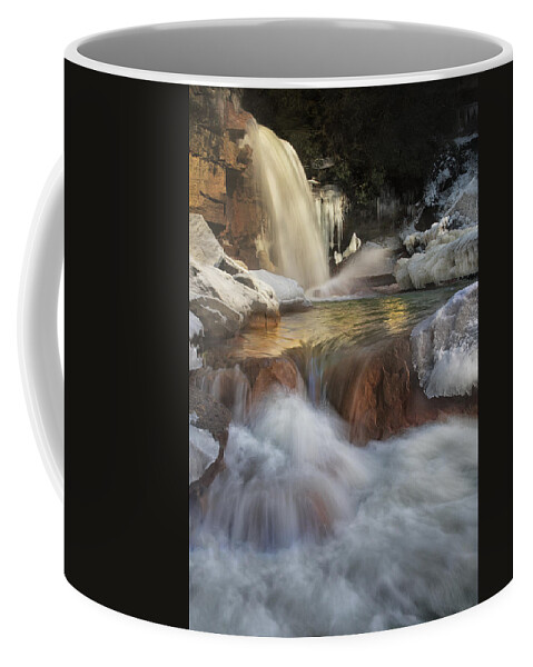 Waterfall Coffee Mug featuring the photograph Douglas Falls Flow by Art Cole
