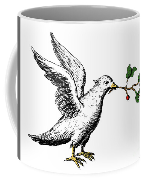 18th Century Coffee Mug featuring the drawing Dove by Granger