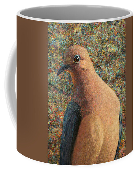 Dove Coffee Mug featuring the painting Dove by James W Johnson