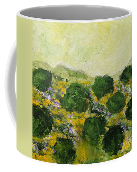 Landscape Coffee Mug featuring the painting Dover by Allan P Friedlander