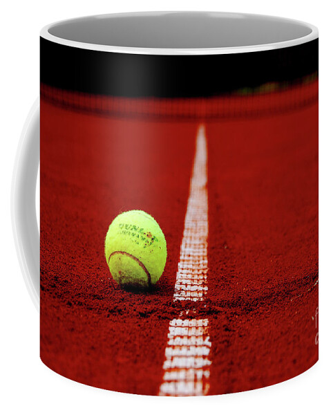 Tennis Coffee Mug featuring the photograph Down And Out by Hannes Cmarits