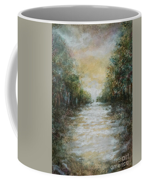 Landscape Coffee Mug featuring the painting Down da Bayou by Francelle Theriot