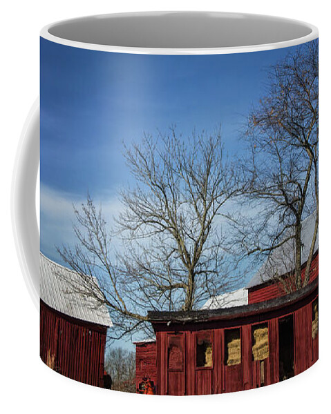 Barns Coffee Mug featuring the photograph Down on the Farm by Louise Reeves