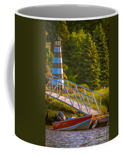 Nautical Coffee Mug featuring the photograph Down to the river by Claudia M Photography