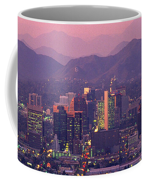 Phoenix Coffee Mug featuring the photograph Downtown Phoenix Arizona by Wernher Krutein