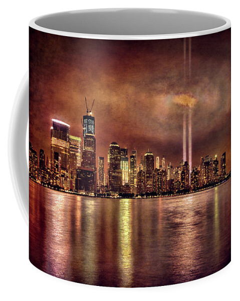 9/11 Coffee Mug featuring the photograph Downtown Manhattan September Eleventh by Chris Lord
